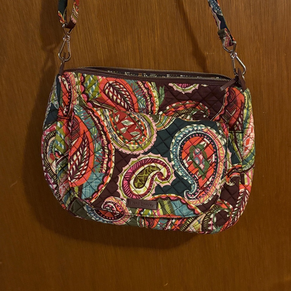 Colorful Paisley Quilted Shoulder Bag